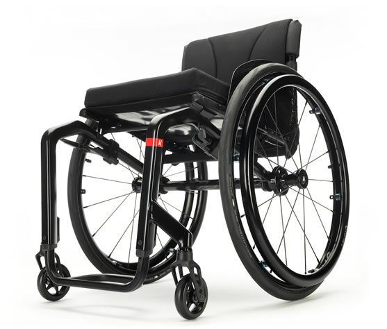 Photo of a 'Küschall K-series' self-propelling wheelchair.
