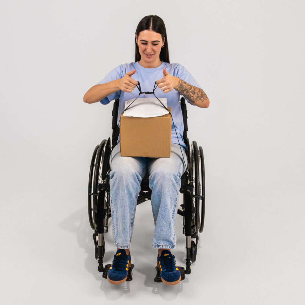 Living spinal lapstacker flex for folding wheelchairs clipping boxes s 94696 - Image in article: Lapstacker