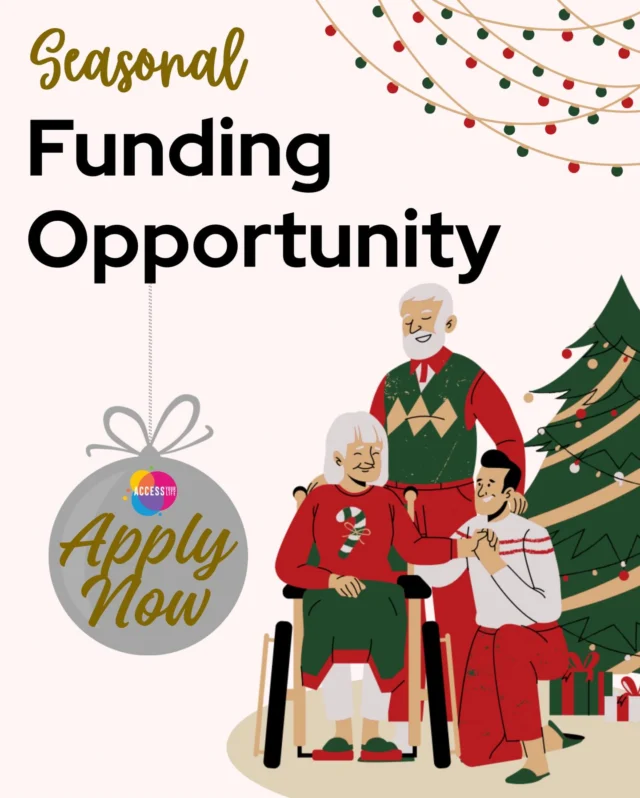 We currently have three charity funding spots available for individuals needing to raise a remaining balance of approximately £1,000–£1,500 toward already chosen equipment (e.g. wheelchair, powered attachment, or parts).

Although we typically have a long waitlist for charity funding, due to the time of year, we have these remaining spots and would like to ensure they are used, especially since charities often provide greater support in the lead up to Christmas. 🎁

If you could benefit from this funding, we need to act quickly, as the application deadline is fast approaching.

To apply, please fill out the equipment request form linked in our bio or contact our case manager on 07594650130 or equipment@accessyourlife.co.uk. ❤️

VD: A Christmas-themed advertisement for a seasonal funding opportunity, featuring a family made up of two ambulatory males and one female wheelchair user gathered around a Christmas tree. Text alongside reads ‘Apply Now’.